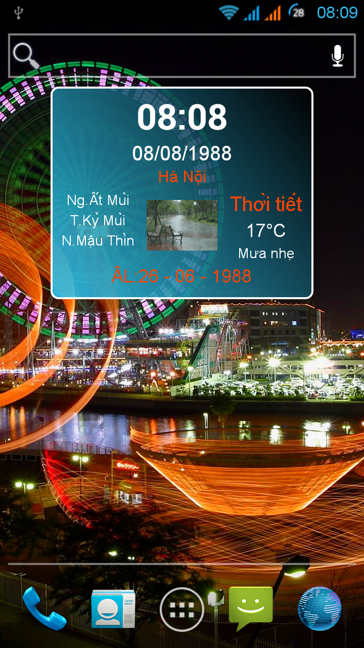 Android application Du Bao Thoi Tiet screenshort
