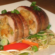 Asian Style Stuffed Pork Loin