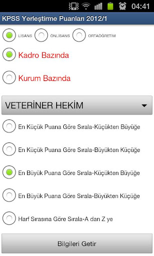 ÖSYM KPSS Yerleştirme Puanları