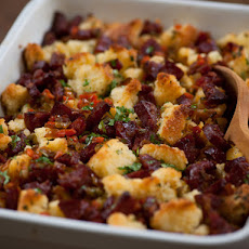 Chorizo and Corn Bread Stuffing