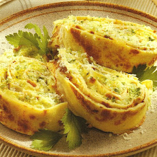 Cheese and Ham Rolly-Polly Lasagna with Brown Sage Butter