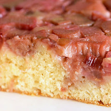 Rhubarb Maple Upside Down Cake