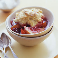 Nectarine and Blackberry Cobbler