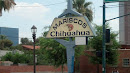 Historical Mariscos Chihuahua Sign