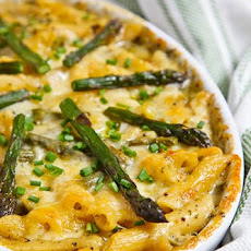 Asparagus and Ramp Pesto Mac n Cheese