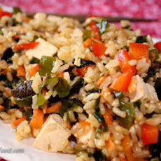 Clean Eating Wakame Brown Rice Salad With Tofu
