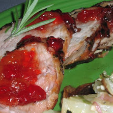 Grilled Pork Tenderloin With Gingered Jezebel Sauce