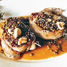 Pan-Seared Pork Chops with Green Peppercorn Sauce