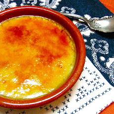 Lemon Scented Almond Milk Custard- Crema Catalana