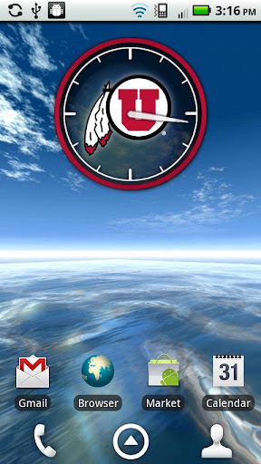 【免費個人化App】Utah Utes Clock Widget-APP點子