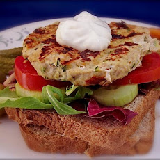 Zucchini Mustard Chicken Burgers