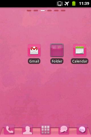 免費下載個人化APP|실행기의 EX 테마 핑크 GO Launcher EX app開箱文|APP開箱王