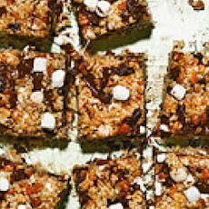 Coffee-Marshmallow Crispies with Chocolate, Cherries & Almonds