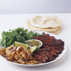 Skirt Steak Fajitas with Lime and Black Pepper