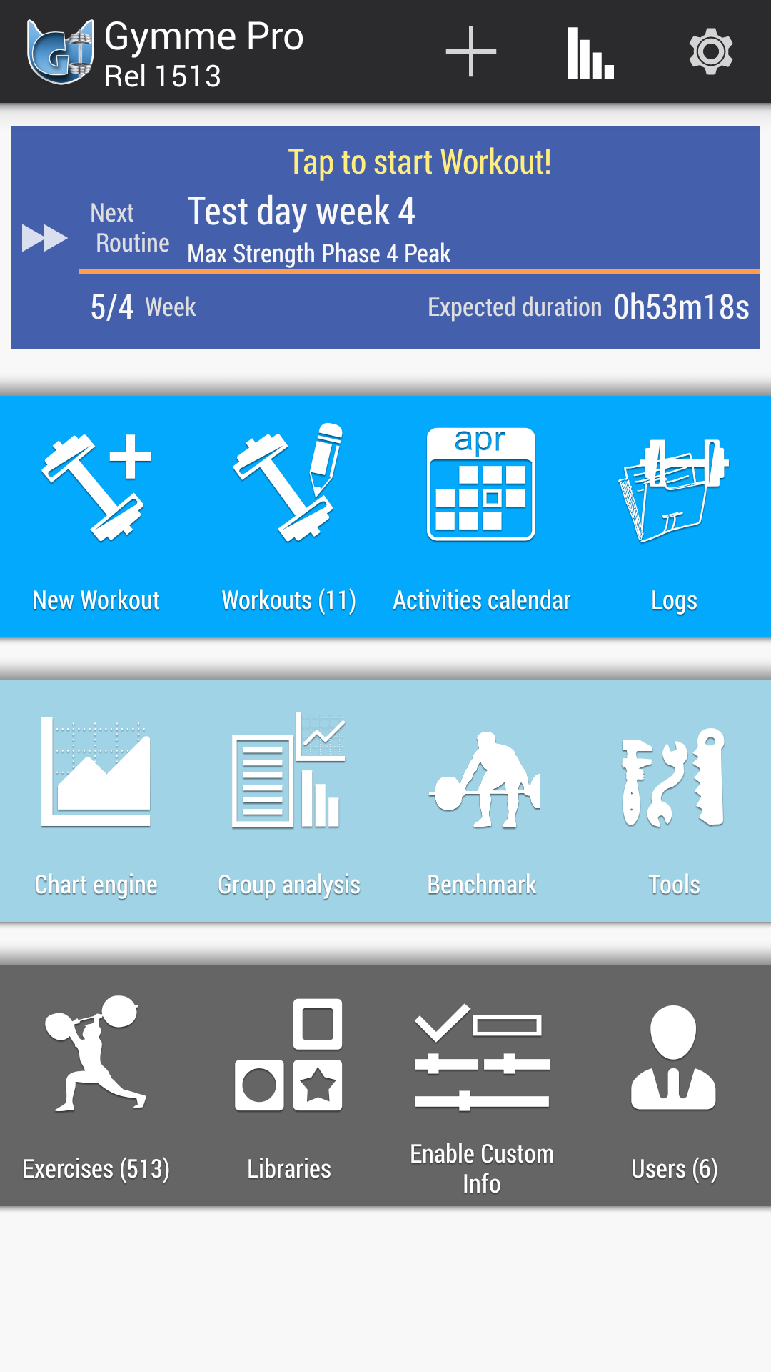 Android application Gymme - Gym Personal Trainer screenshort