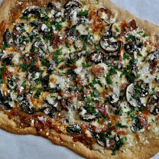 Whole Wheat Fontina Portobello Pizza
