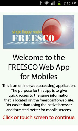 Freesco Web App