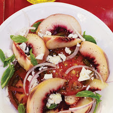 Heirloom Tomato, White Peach, and Ricotta Salata Salad