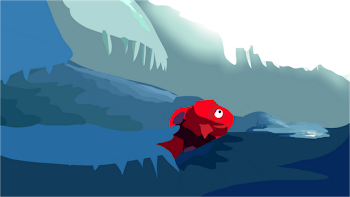 Red Fish Contemplates The Meaning of Life