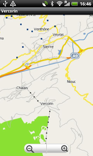 Vercorin Street Map