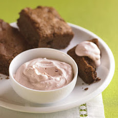 Brownies with Chipotle-Cherry Whipped Cream