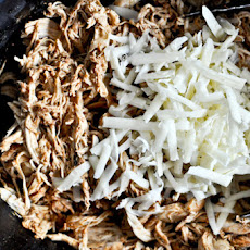 Crockpot Cheddar Beer Chicken Tacos