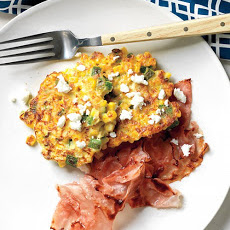 Corn Cakes with Goat Cheese