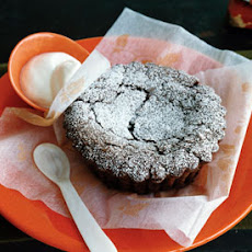 Chocolate Cranberry Cakes with Bourbon Whipped Cream