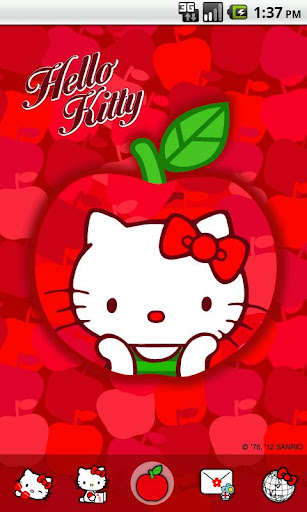 Hello Kitty Red Apple Theme