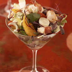 Lobster Parfaits with Teardrop Tomatoes, Hearts of Palm, and Cilantro-Avocado Dressing