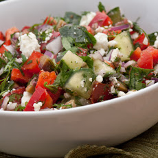 Chopped Greek Salad with Fresh Herbs