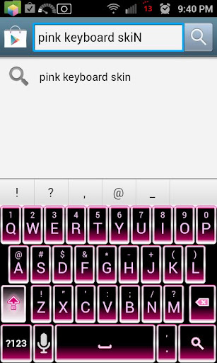 【免費個人化App】Pink Glow Keyboard Skin-APP點子