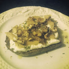 Ricotta Crostini with Confited Lemons, Thyme, and Walnuts