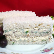 Walnut-Cream Cheese Finger Sandwiches