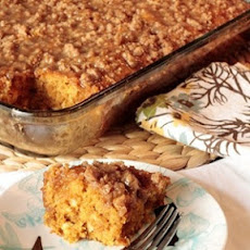 Pumpkin Coffee Cake w/ Brown Sugar Glaze
