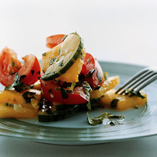 Cucumber, Tomato, and Pineapple Salad with Asian Dressing