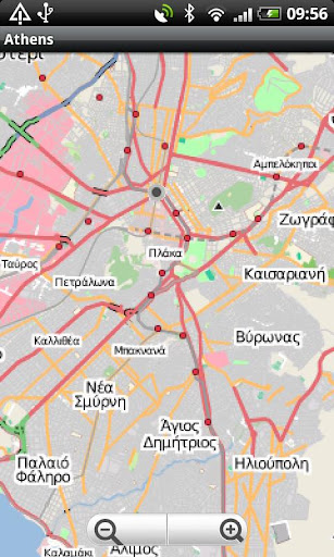 Athens Street Map