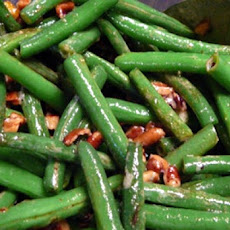 Green Beans with Pecans, Lemon and Parsley