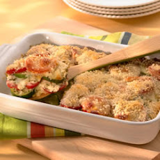 Zucchini, Tomato and Provolone Bake