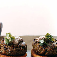 Turkish-Style Lamb Burgers with Walnut Sauce