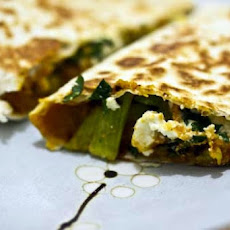Butternut Squash and Blue Cheese Quesadillas