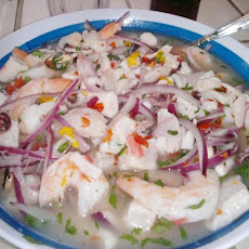 Peruvian Mixed Cebiche (Ceviche Mixto)