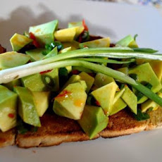 Bruschetta With Avo and Chilli Pepper Topping