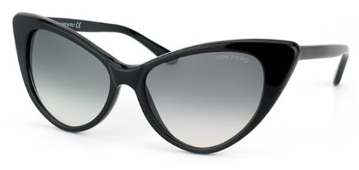 gafas de ojos de gato negras Tom Ford