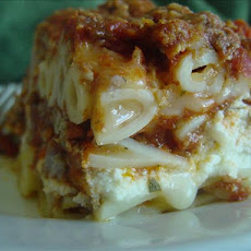 Company's Coming Layered Ziti Casserole