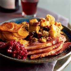 Corn Bread Stuffing with Sausage and Prunes