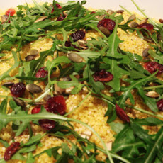 Sumac and Turmeric Couscous Salad with Rocket and Cranberries