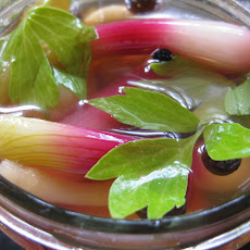 Pickled Spring Onions