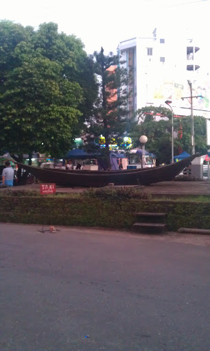Resting Boat Infront of Yankin Centre