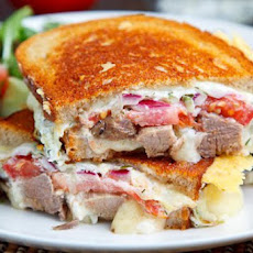 Gyro Grilled Cheese Sandwich (aka Gyro Melt)